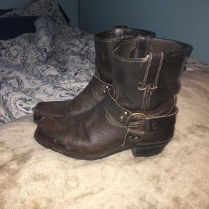 Frye harness boots